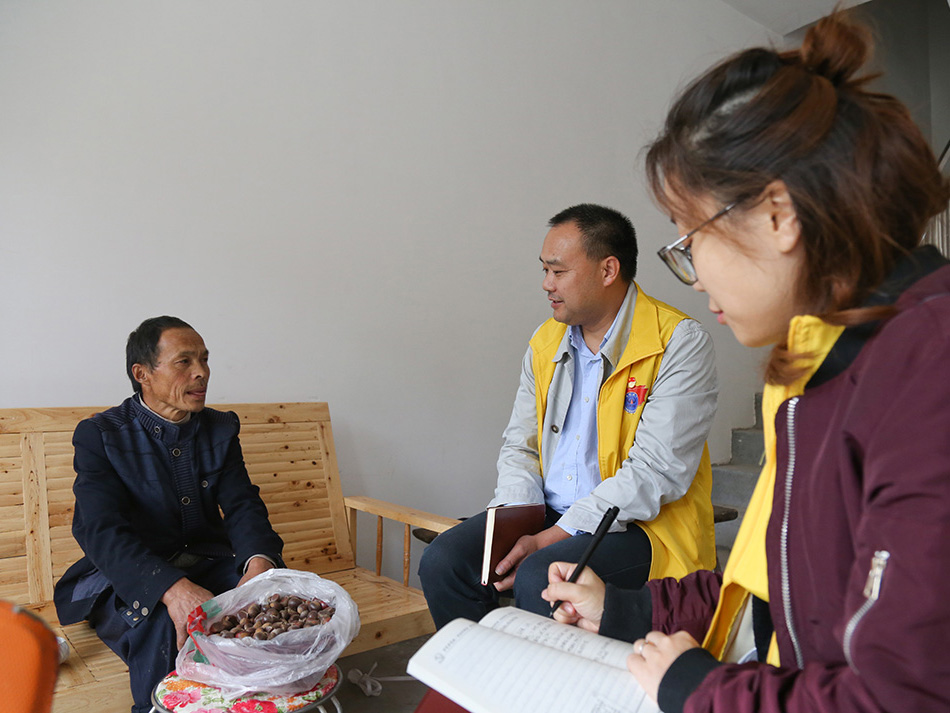 集團(tuán)機(jī)關(guān)黨總支黨員干部慰問(wèn)貧困戶