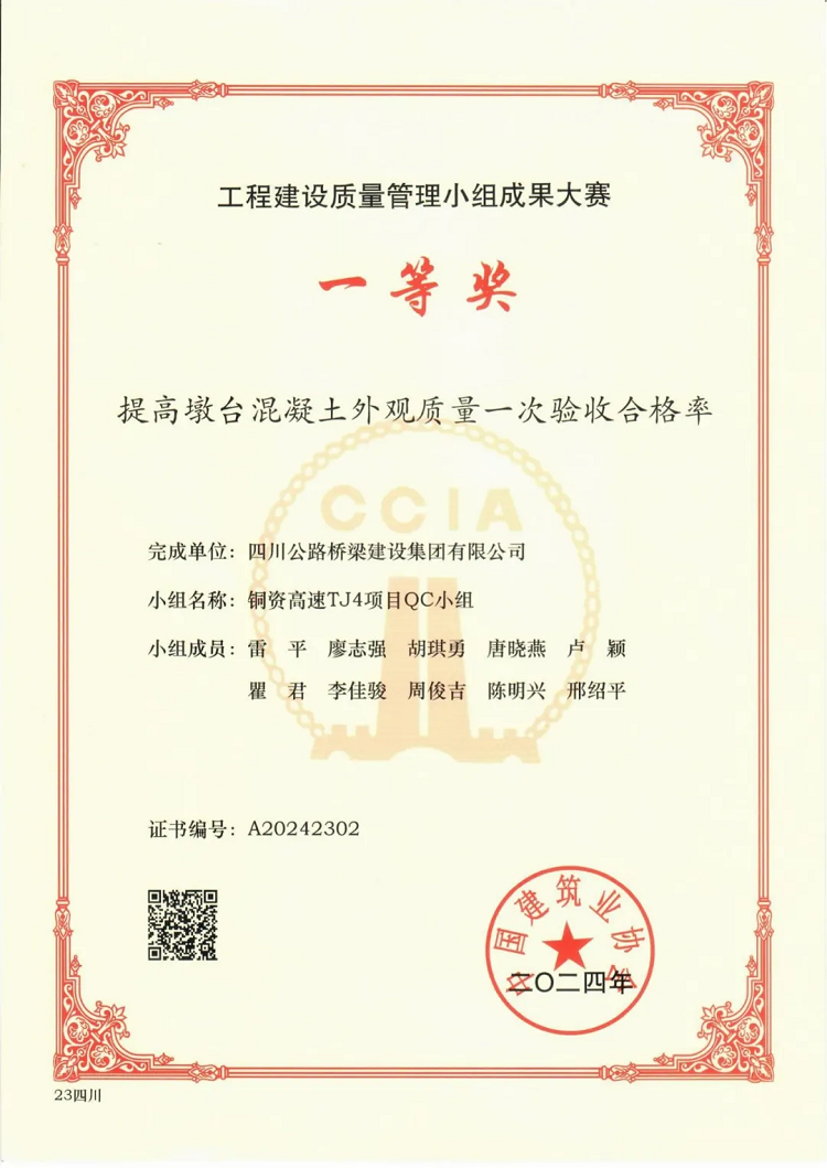 喜報(bào) | 公司獲得4項(xiàng)國家級QC成果 喜報(bào) | 公司獲得4項(xiàng)國家級QC成果